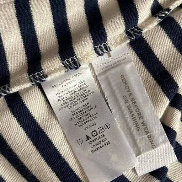 Lou & Grey LOFT NWOT❗️Striped Conscious Cotton Pocket Open Cardigan - Picture 4 of 7